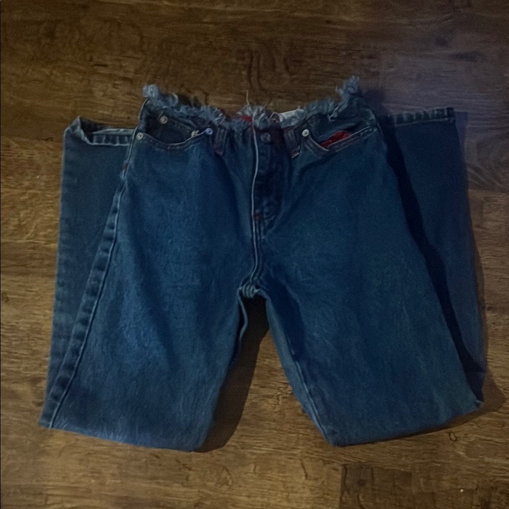 Flared Blue Jeans